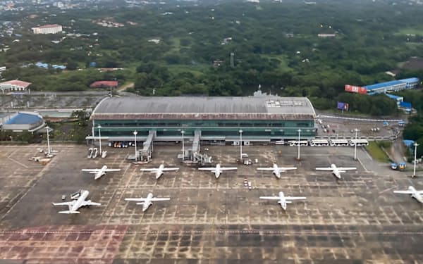 ミャンマーは救援便を除く国際旅客便の着陸を禁止していた（2021年8月、ヤンゴン国際空港）