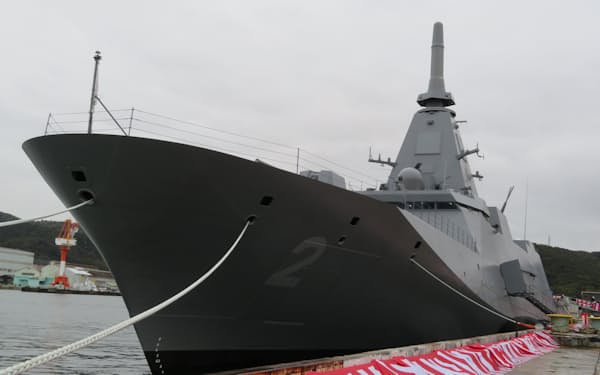 三菱重工が防衛省に引き渡した最新鋭護衛艦「くまの」