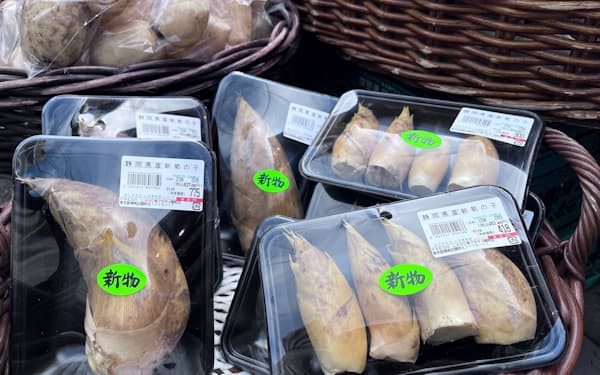 タケノコは静岡などの出荷が低調（都内のスーパー）
