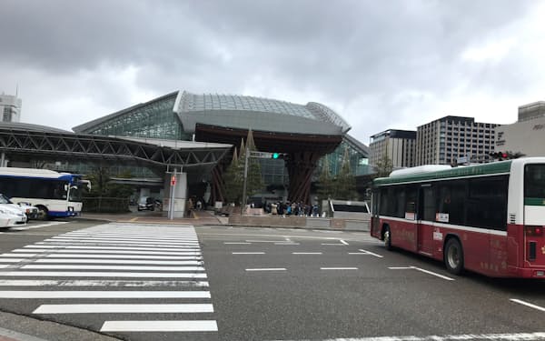 金沢駅の東側も計画区域に含まれる