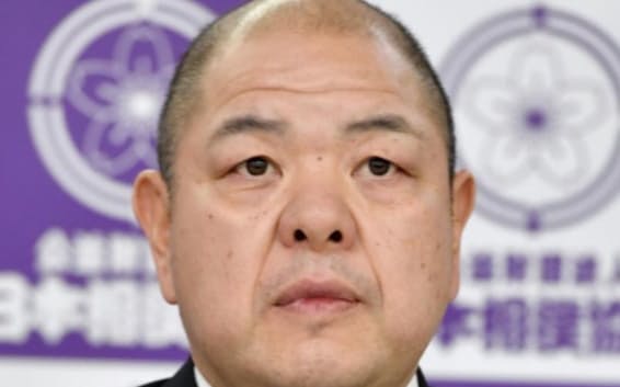 日本相撲協会の八角理事長＝共同
