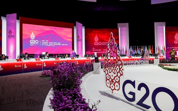 2月にインドネシアで開かれたG20の財務相・中央銀行総裁会議＝ロイター