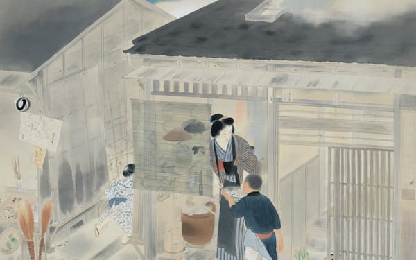 鏑木清方「鰯」（1937年ごろ、東京国立近代美術館蔵、通期展示）ⒸNemoto Akio