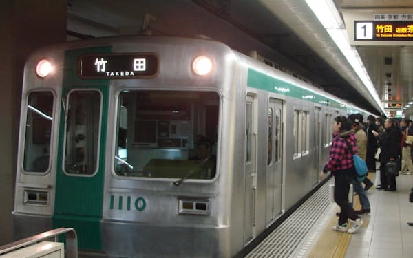 京都市営地下鉄はコロナ禍で利用客が落ち込んでいる（写真は烏丸線）