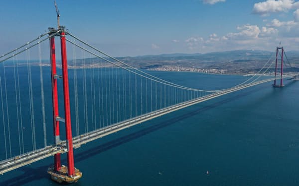 「１９１５チャナッカレ橋」は明石海峡大橋を約３０㍍上回る＝アナドル通信