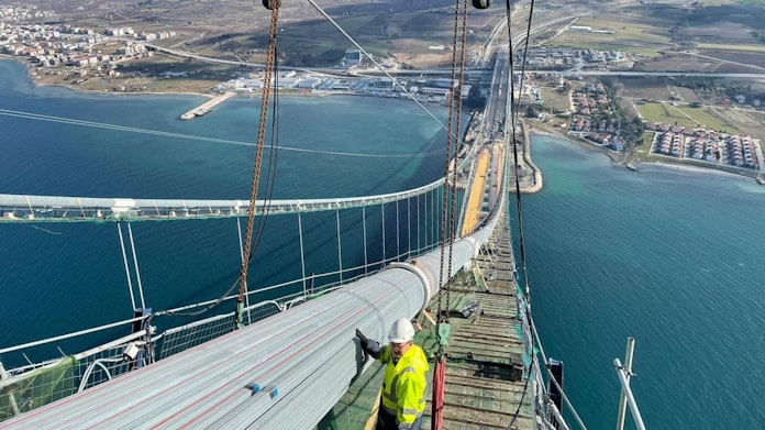 トルコ 韓国連合の世界最長のつり橋開通 1年半前倒し 日本経済新聞 トルコ 韓国連合の世界最長のつり橋開通 1年半前倒し 日本経済新聞