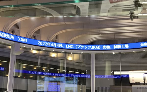 東京商品取引所はLNG先物の取引を開始した（4日）