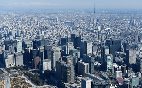 東京都心のビル群