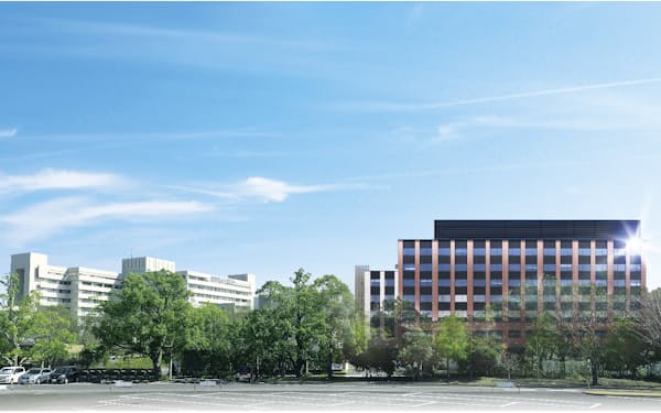 国立がん研究センター東病院㊧の敷地内にホテルを開業する（イメージ）