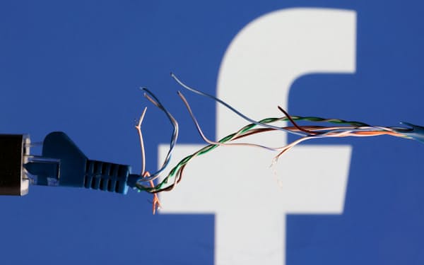 ロシアはフェイスブックなどのSNS（交流サイト）への接続を遮断した＝ロイター