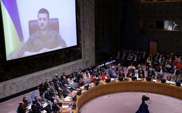 国連安全保障理事会は5日、民間人殺害をめぐる緊急会合を開いた（ロイター）