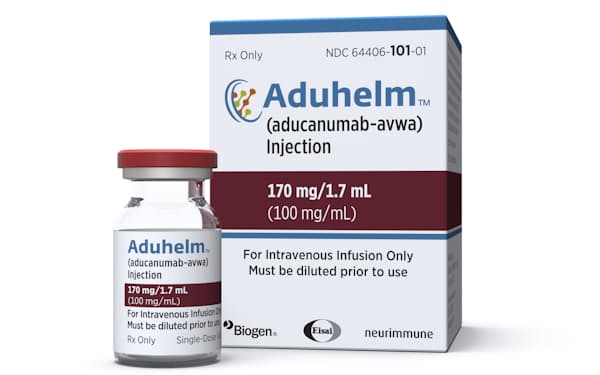 アルツハイマー病新薬「アデュヘルム」（バイオジェン提供、AP）