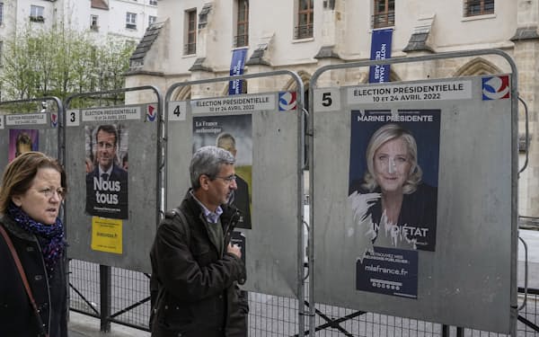 仏大統領選は10日が投開票日だ（パリ）＝ＡＰ