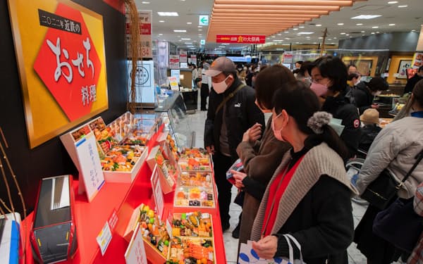 21年10~12月期は個人消費の回復が見られたが、緊急事態宣言下にあった直前の期の反動が大きい（21年12月、大阪市阿倍野区）