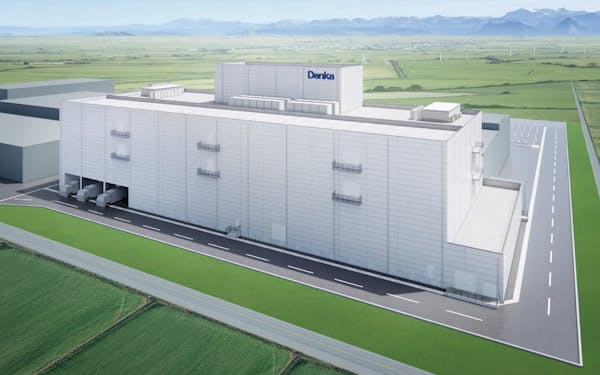 デンカは新潟県の工場に約110億円を投資する（写真は新棟のイメージ）