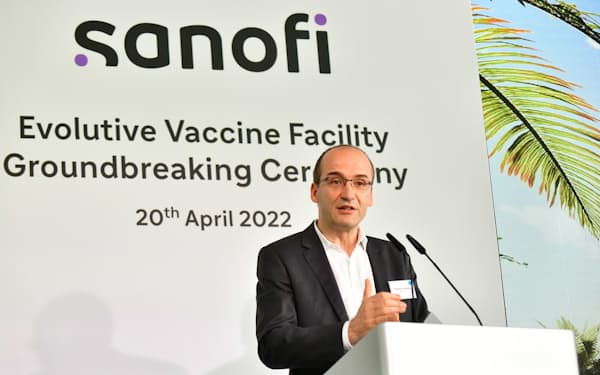 サノフィのワクチン担当執行副社長、トマ・トリオンフ氏