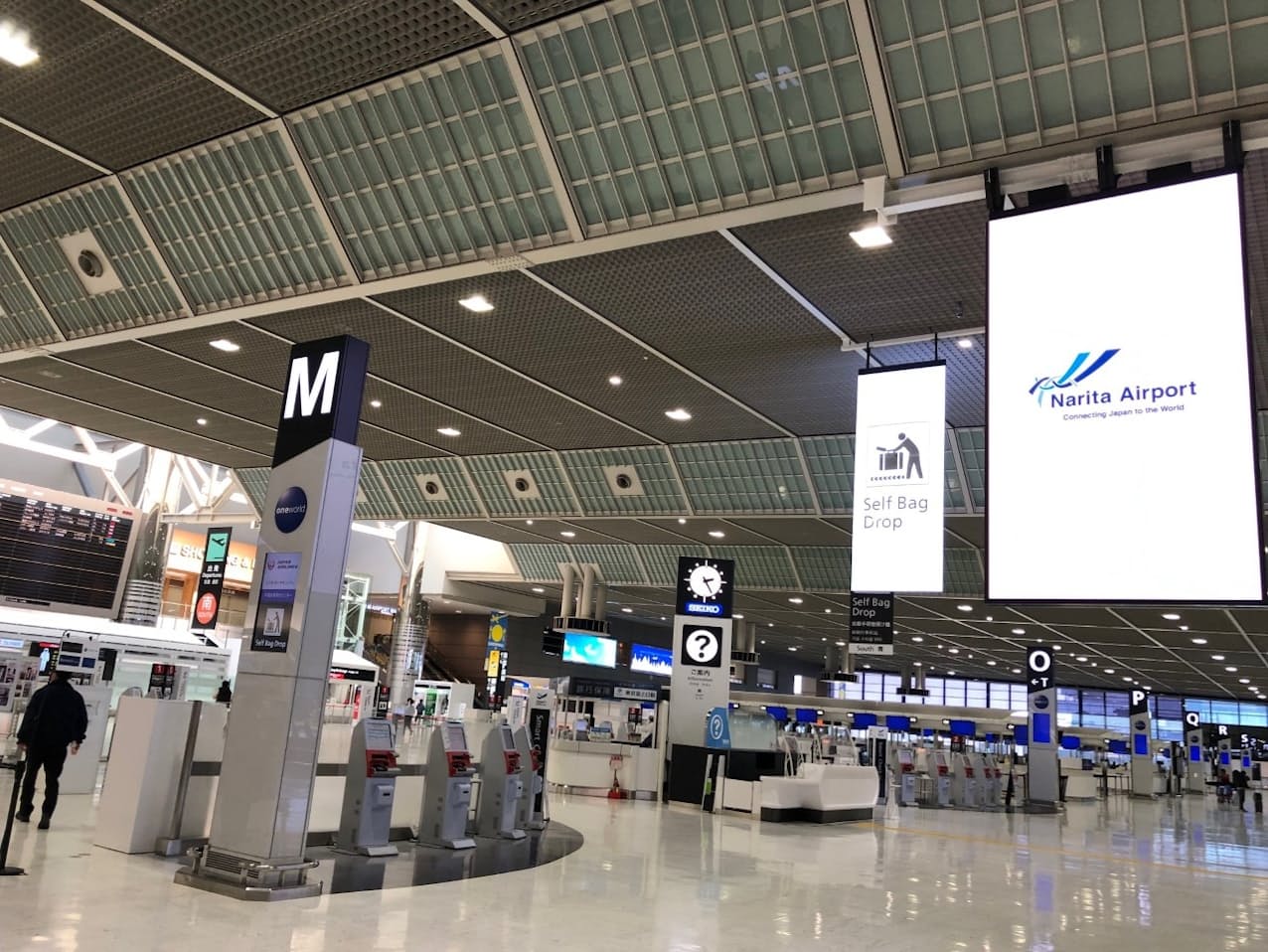 オミクロン型の拡大で成田空港路線の利用が落ち込んだ（成田空港）