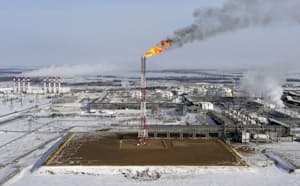 ロシア・シベリアでロスネフチが生産するバンコール油田=ロイター