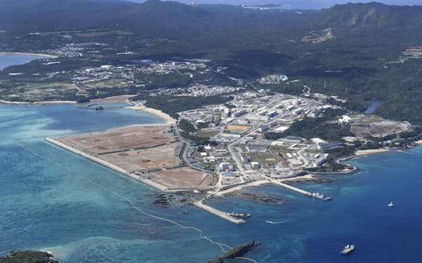 　米軍普天間飛行場の移設先、沖縄県名護市辺野古沿岸部＝2月