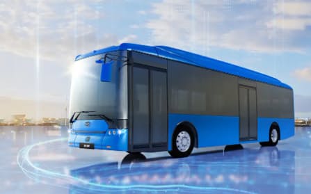 ビーワイディージャパンは車載電池を改良し、電動バスの航続距離を１割伸ばす