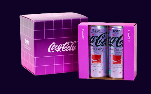 メタバースのゲームに発想を得て開発した「コカ・コーラゼロシュガーバイト」（出所：米コカ・コーラのウェブサイト）