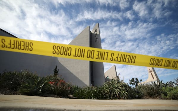 銃撃事件が起きた米カリフォルニア州の教会＝ロイター