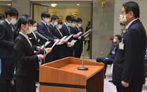 名古屋市の入庁式(21年)