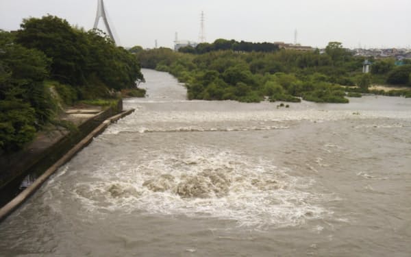 豊田市の取水施設で漏水が発生した（17日）