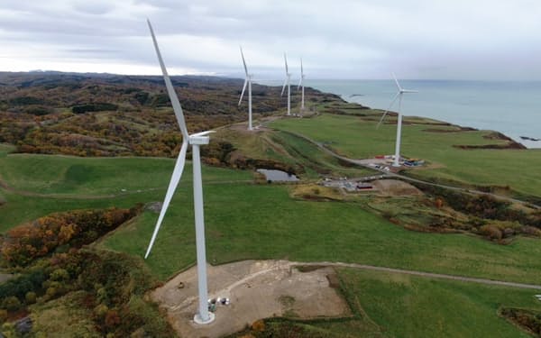 「ユーラス苫前ウインドファーム」の新風車は３月から稼働