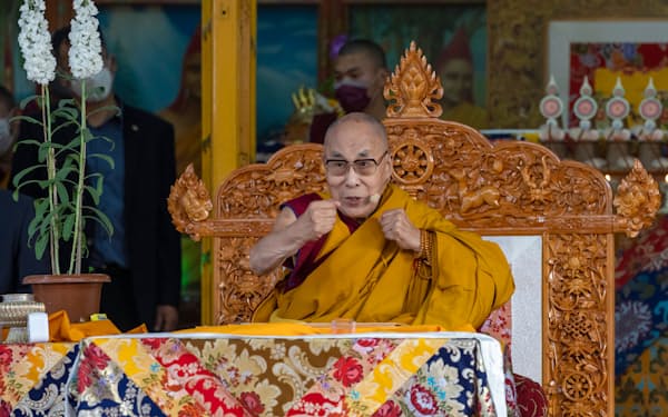 チベット仏教最高指導者ダライ・ラマ14世（3月、インド北部ダラムサラ）＝ＡＰ