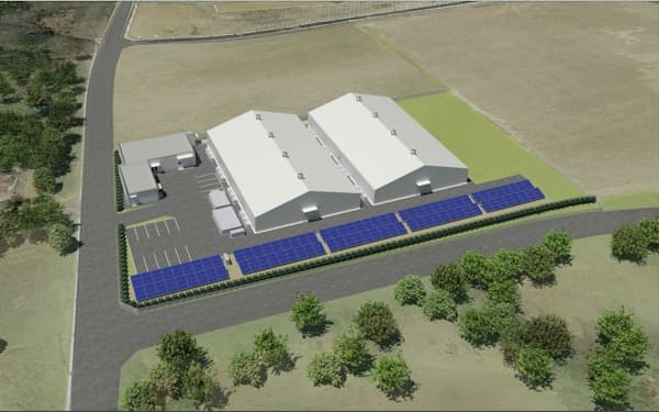 日揮HDが福島県に建設予定の陸上養殖施設(完成イメージ)