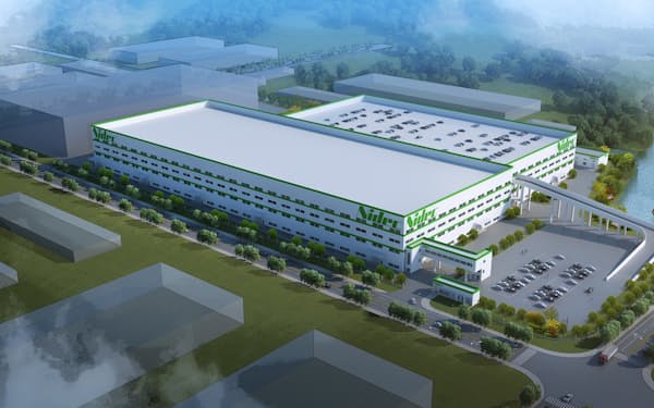 中国浙江省に電気自動車（EV）用駆動モーターシステム「イーアクスル」の最大規模の工場を建てる（完成イメージ）