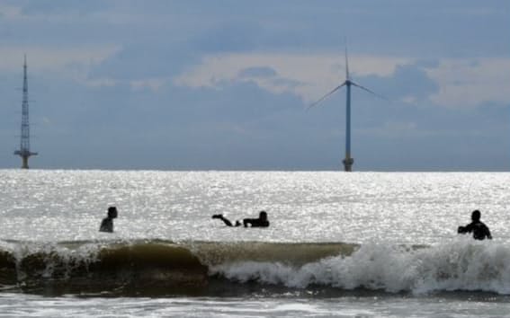 千葉県沖の洋上風力発電の実証実験