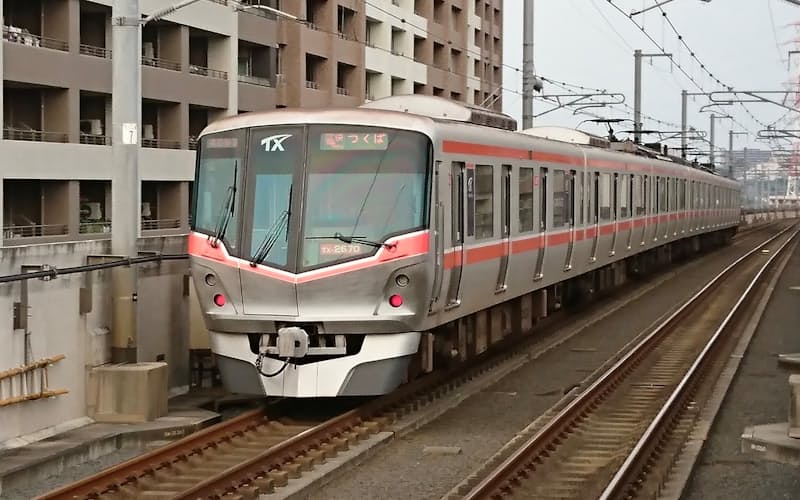延伸に向け検討が始まったTX。23年3月に4案を1案に絞り込む(研究学園駅) 延伸に向け検討が始まったTX。23年3月に4案を1案に絞り込む(研究学園駅)