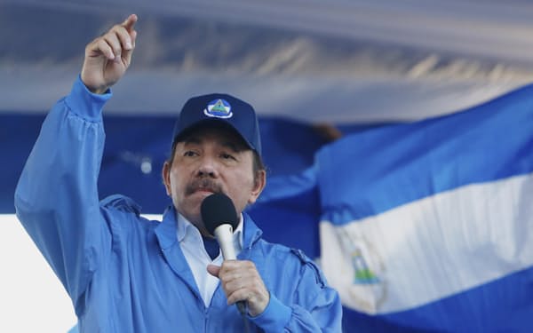 ニカラグアのオルテガ大統領は米国との対立を深めている＝ＡＰ