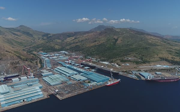 海軍の新基地は旧韓進重工業の造船所（写真）の一部を活用する=スービック湾メトロポリタンオーソリティー提供