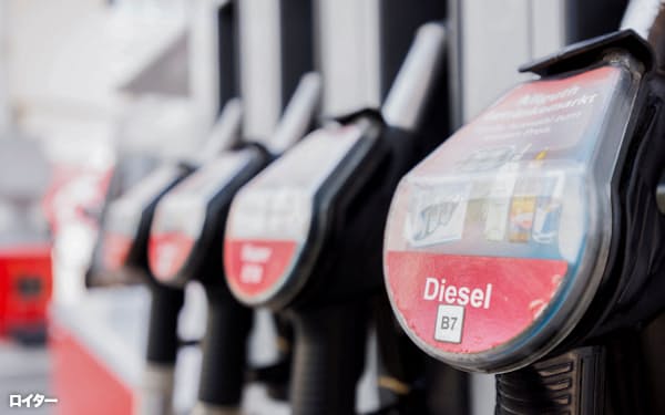 燃料価格は補助金によって抑えられている(ドイツ・ミュンヘンのガソリンスタンド)=ロイター