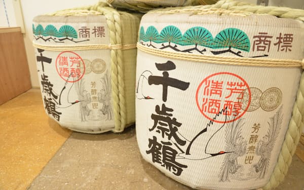 日本酒「千歳鶴」を手掛ける日本清酒は海外輸出の強化に乗り出す（5月、札幌市）
