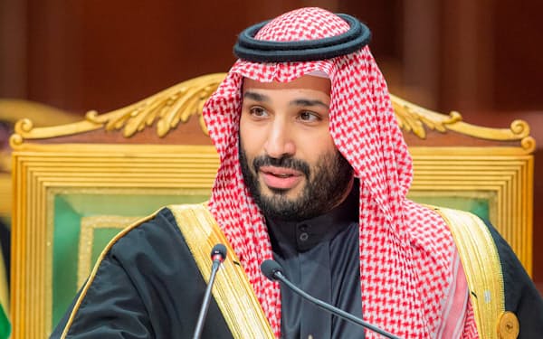 サウジアラビアのムハンマド皇太子（2021年12月、リヤド）＝サウジ王室提供・ＡＰ