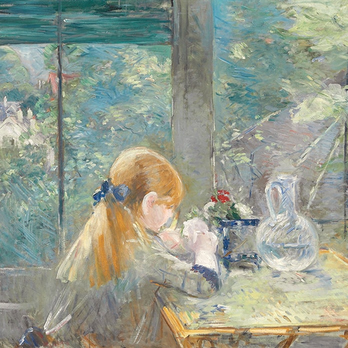 絵画にあらわれた光 4 モリゾ ベランダにて 日本経済新聞 絵画にあらわれた光 4 モリゾ ベランダにて 日本経済新聞