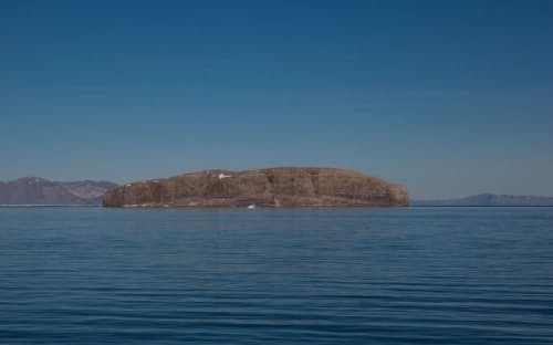 グリーンランドとカナダを隔てるナレス海峡に浮かぶハンス島。カナダとデンマークが奇妙な領土紛争を繰り広げてきた小島だ。50年にわたり、両国の当局者が代わる代わる上陸し、国旗やウイスキーボトルを残していった。（PHOTOGRAPH BY DAVE WALSH, EYEVINE/REDUX）