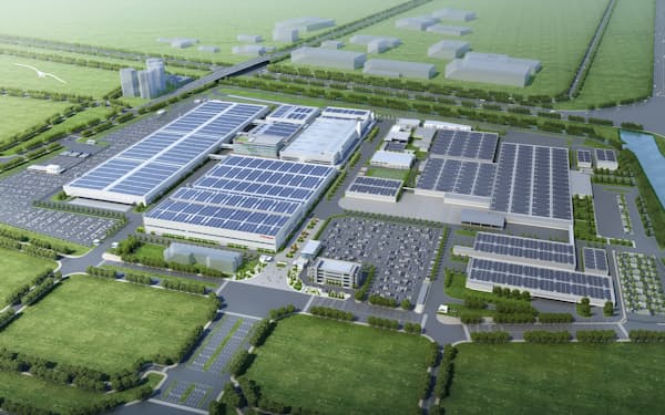 中国の広東省広州市でホンダが建設する新工場（イメージ、同社提供）
