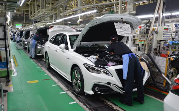 自動車産業は生産計画の適宜見直しを迫られる（写真は愛知県豊田市のトヨタ自動車元町工場）