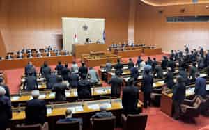 福岡県は都道府県初のハラスメント防止条例を制定した(21日、福岡県議会)