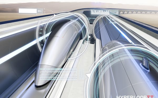 ハイパーループは最大時速1200キロメートルでの高速輸送をめざす（写真はイメージ）