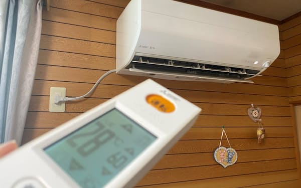 家庭の電力消費に占めるエアコンの割合は大きい