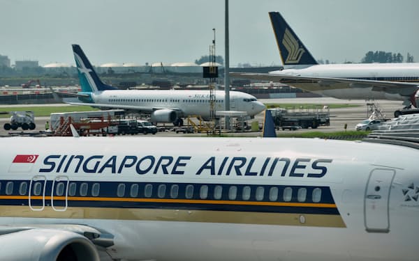シンガポール航空はアジアの乗り換え需要に照準を合わせる（チャンギ国際空港）＝ロイター