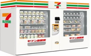 NEXCO東日本が大谷PAに設置する「セブン自販機」（イメージ）