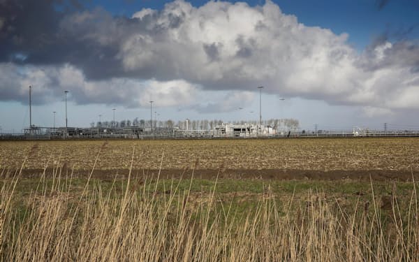 フローニンゲンのガス生産施設（2015年、オランダ北東部）=ロイター