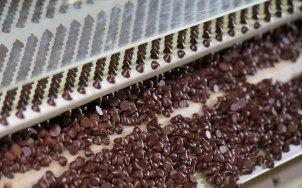 不二製油グループ本社の業務用チョコレートの生産量は、世界３位の約４０万トンまで拡大した